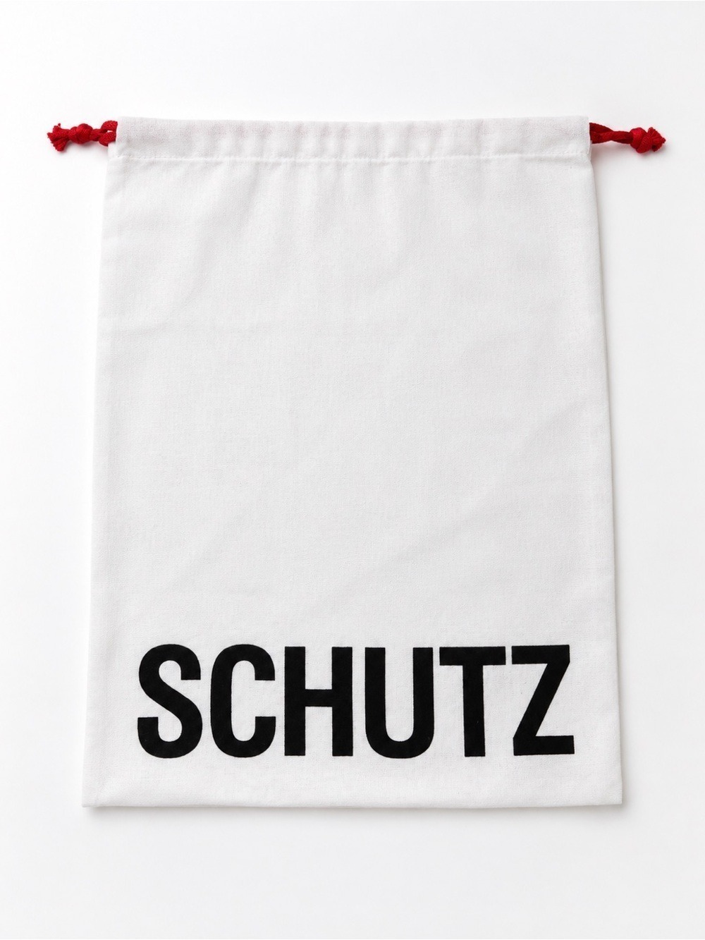 Schutz White Drawstring Shoe Dust Bag Storage Pouch Large